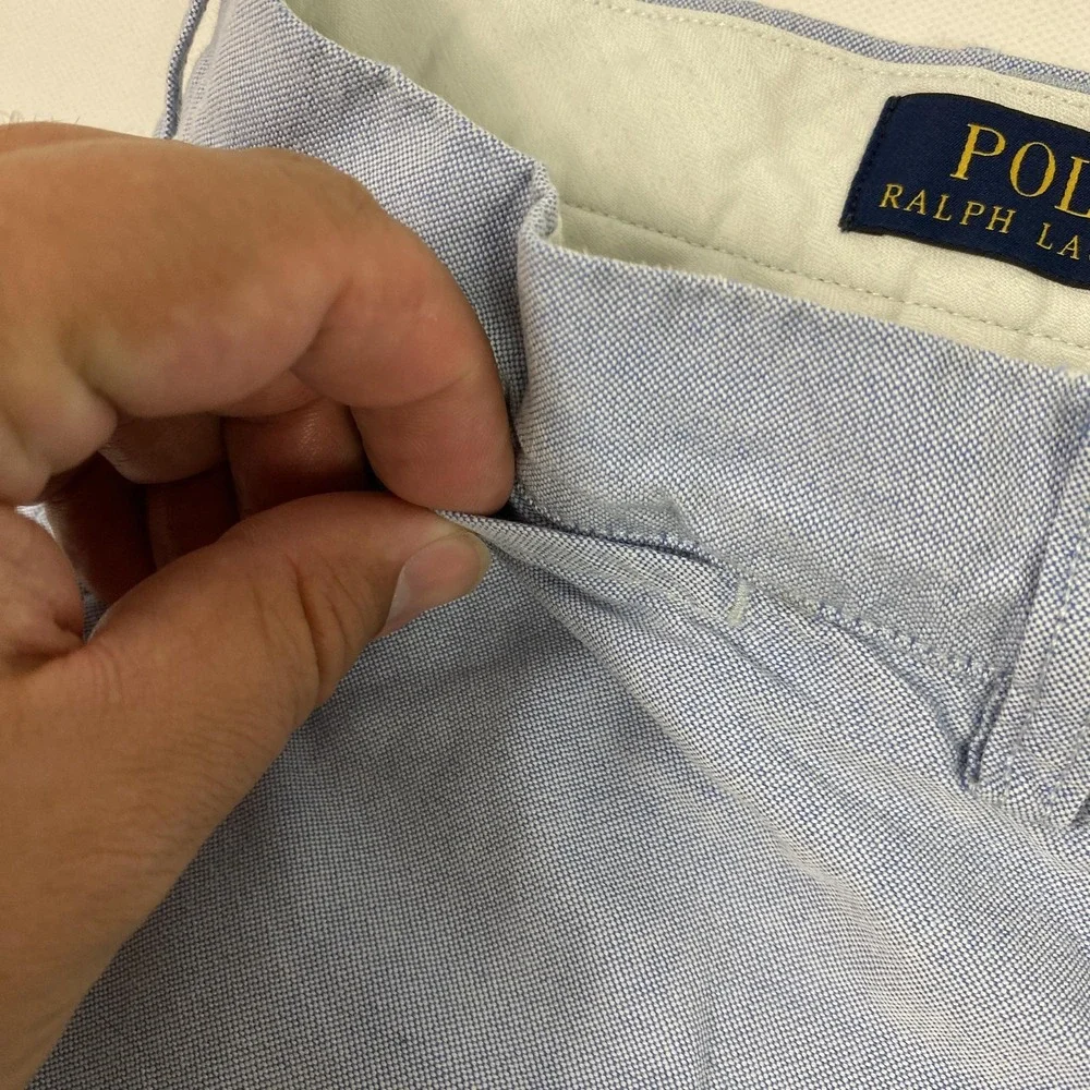 Polo Ralph Lauren Shorts Mens 40 Classic Chino Flat Front Summer Stain Flaws